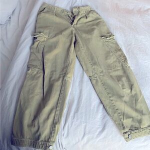 Free People Green Cargo Pants